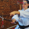 Nunchaku Octogonal de madera union con soga