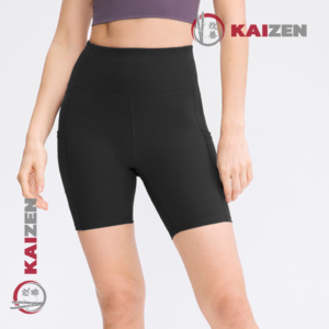 Calza biker negro con bolsillo